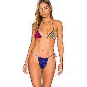 Oseree Lumiere Colore Microkini Bikini Set in Multicolor S
